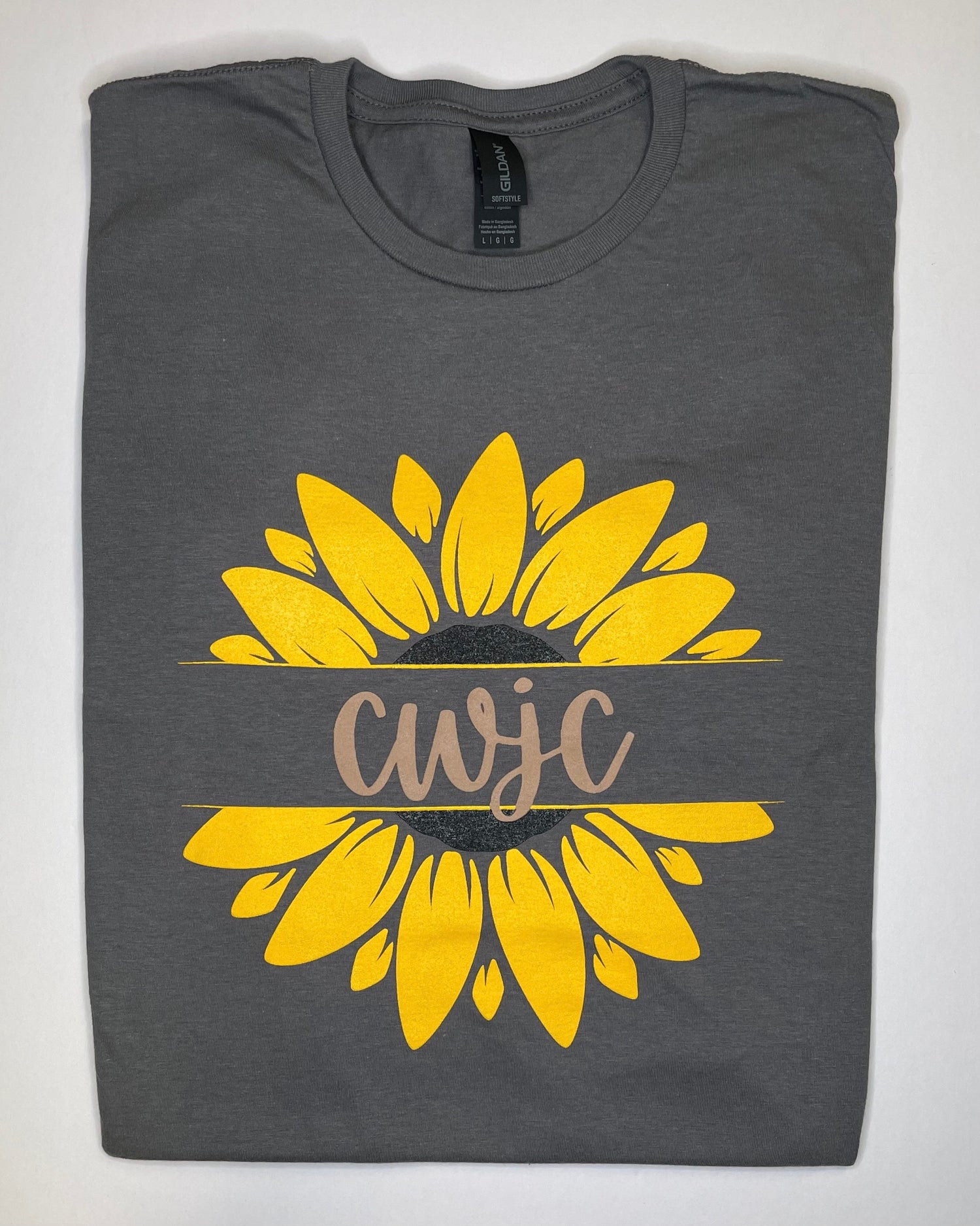 CWJC Waco Sunflowers tee closeup